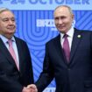 Poutine Guterres à Kazan le 24 octobre 2024