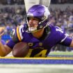 NFL world erupts in fury over missed facemask penalty after Vikings' Sam Darnold has helmet twisted around