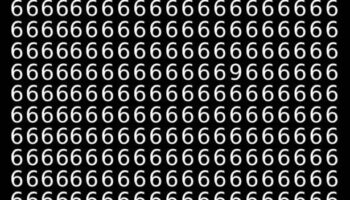 Just 1 percent of people can find the hidden 9 in a sea of 6s in less than 9 seconds