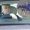 Prince Andrew chats to dog walkers as he travels home from morning ride in Windsor - days before King Charles set to 'axe private security team'