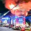 Balderschwang: die Feuerwehr löscht einen Großbrand