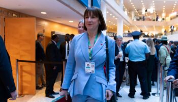 Chancellor Rachel Reeves in Washington DC on Thursday. Pic: AP