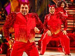 Strictly's Wynne Evans laughs off controversy by dressing as the DEVIL for Halloween week - but fans claim he was 'missing' for most of the episode