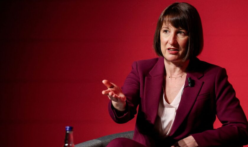 FILE PHOTO: Britain's Chancellor of the Exchequer Rachel Reeves attends a conversation with U.K. CEO of GroupM Karen Blackett, at a fringe meeting during the Labour Party conference in Liverpool, Britain, September 23, 2024. REUTERS/Phil Noble/File Photo