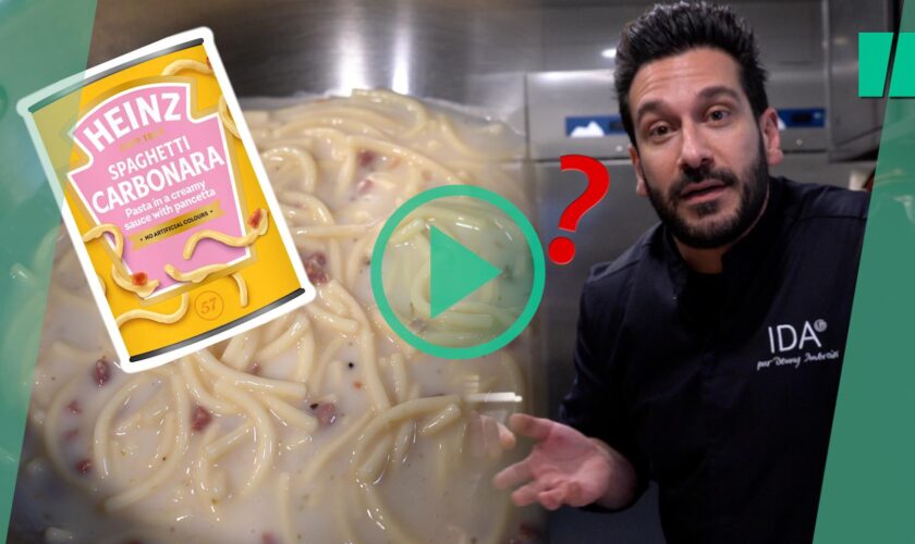 Carbonara en boîte Heinz : ce chef italien les goûte et nous dévoile sa recette authentique