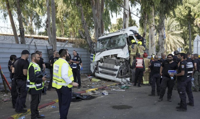 En Israël, un camion percute une station de bus, au moins 24 blessés