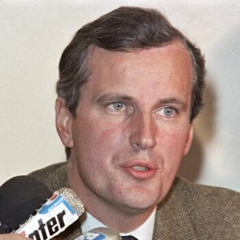 Michel Barnier, alors député RPR de Savoie, en 1987.