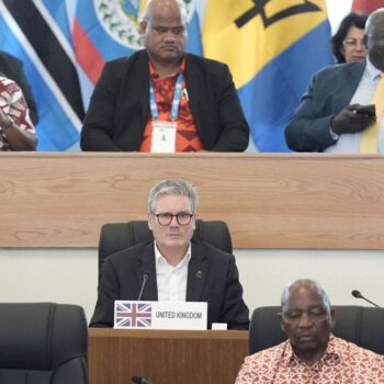 Britain's Prime Minister Sir Keir Starmer attends an Executive Session of the Commonwealth Heads of Government Meeting in Samoa. Picture date: Friday October 25, 2024. Pic: Reuters