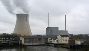 La centrale nucléaire d'Isar, à Essenbach, le 14 avril 2023 dans le sud de l'Allemagne