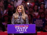 Melania Trump stuns Madison Square Garden with her first rally appearance ever to introduce husband Donald