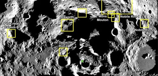 »Artemis«-Programm: Nasa nennt mögliche Landestellen für nächste bemannte Mondmission