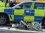 Young man fighting for his life after crashing motorcycle 'being pursed by officers' in Bradford: Police refer themselves to watchdog over smash