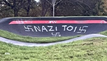 Horrific Nazi graffiti vandalism covers Glasgow skatepark leaving dog walker 'disgusted'