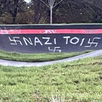 Horrific Nazi graffiti vandalism covers Glasgow skatepark leaving dog walker 'disgusted'