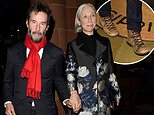 Keanu Reeves, 60, dresses his dapper suit down with a pair of worn walking boots as he enjoys date night with girlfriend Alexandra Grant, 51