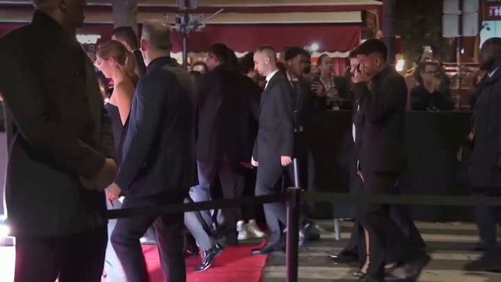 Footballers and celebrities including Harry Kane, Rodri and Natalie Portman arrive for Ballon d