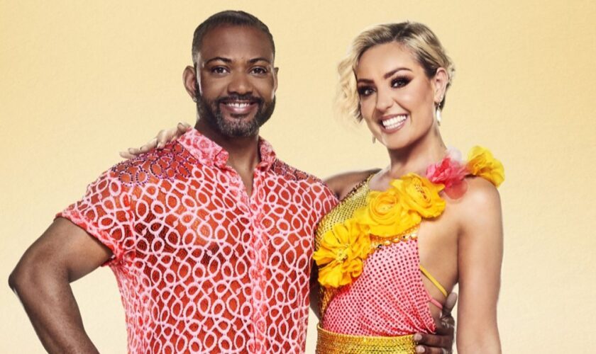 Strictly Come Dancing stars JB Gill and Amy Dowden. Pic: BBC/Ray Burmiston