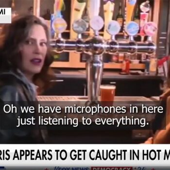 Harris caught on hot mic admitting her campaign is struggling with male voters