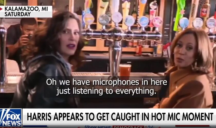 Harris caught on hot mic admitting her campaign is struggling with male voters