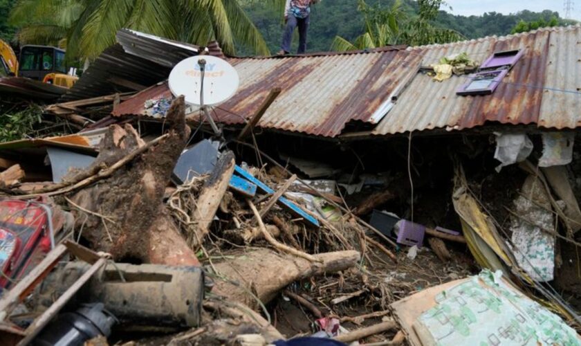 Die Sorge vor Taifun "Kong-rey" wächst vor allem in bereits zerstörten Gebieten. Foto: Aaron Favila/AP/dpa