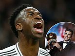 Revealed: The staggering amount Vinicius Jr missed out on for not winning the Ballon d'Or as Man City star Rodri pips him to the award