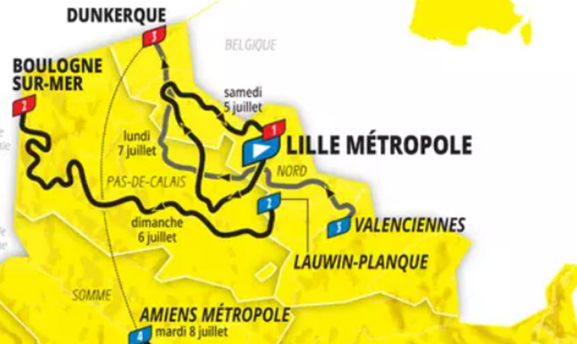 Tour de France 2025 : un parcours inédit et un grand retour annoncé, les étapes et la carte