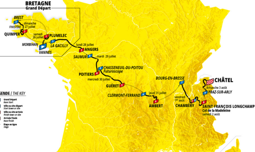 Tour de France femmes 2025 : le parcours dévoilé, avec un grand départ de Bretagne et une course plus longue