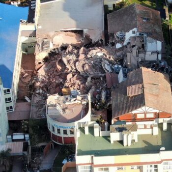 Ten-storey hotel collapses in Argentina with people feared trapped inside