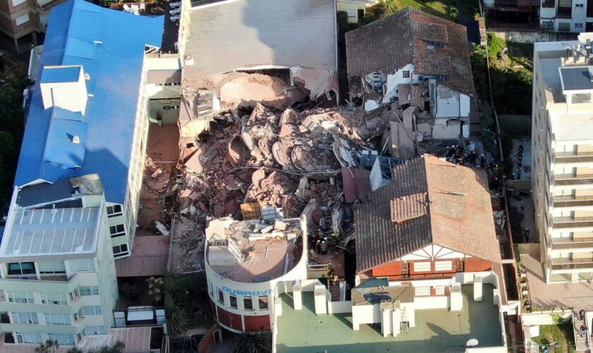 Ten-storey hotel collapses in Argentina with people feared trapped inside