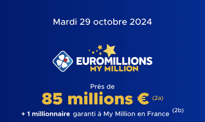 Résultat Euromillions (FDJ) : le tirage de ce mardi 29 octobre 2024, 85 millions d'euros en jeu