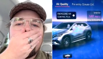 Mercedes owner goes viral using vape to test vehicle's high-tech air filter