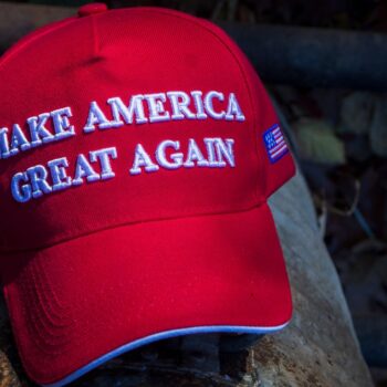 A MAGA hat. Pic: AP