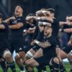 New Zealand's players perform the Haka before the Autumn International at Twickenham Stadium, London. Picture date: Saturday November 19, 2022.