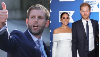 Eric Trump launches unprompted attack on ‘black sheep’ Prince Harry and his ‘unpopular’ wife Meghan