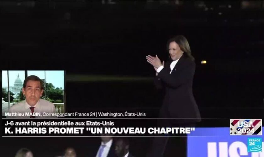 Présidentielle américaine : Kamala Harris promet "un nouveau chapitre"