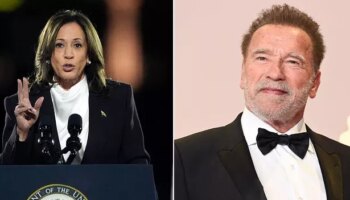 Republican Arnold Schwarzenegger backs Kamala Harris and lashes out at Donald Trump