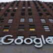 FILE PHOTO: The logo for Google LLC is seen at their office in Manhattan, New York City, New York, U.S., November 17, 2021. REUTERS/Andrew Kelly/File Photo