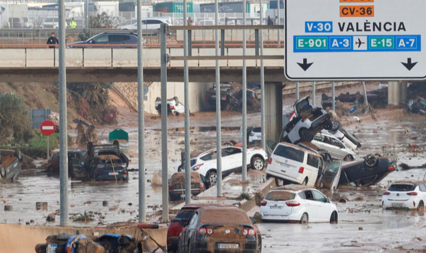 En images : Valence, région du sud de l'Espagne ravagée par les inondations