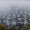 Blick aus dem Kurpark auf die historische Altstadt von Freudenberg im Siegerland