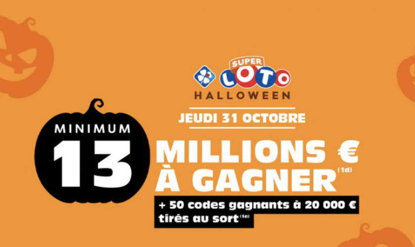 Résultat Loto (FDJ) : le Super tirage d'Halloween de ce 31 octobre 2024, 13 millions d'euros en jeu