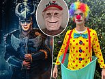 Can you recognise these sports stars in their Halloween costumes? Tennis hero turns into freaky clown, ex-England star becomes a vampire and who's the Man United legend in the mask?