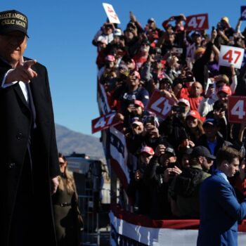 Trump makes play for blue-leaning state as he briefly detours from the battlegrounds