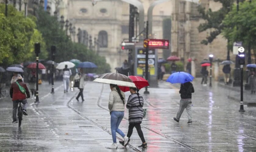 Alerta amarilla en Sevilla este jueves: cuáles son las horas en las que más va a llover