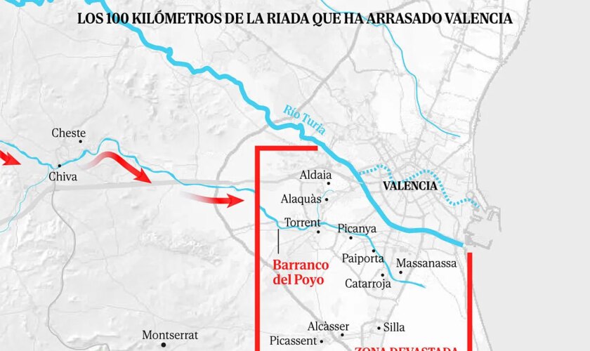 Así ha sido la DANA histórica que arrasó la Comunidad Valenciana: fuertes descargas en Utiel y Chiva,  el Barranco del Poyo desbordado y el 'Plan Sur' como defensa