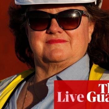 Australia news live: Gina Rinehart’s Hancock Prospecting reports $5.6bn profit; Sally Sara to replace Patricia Karvelas on RN mornings