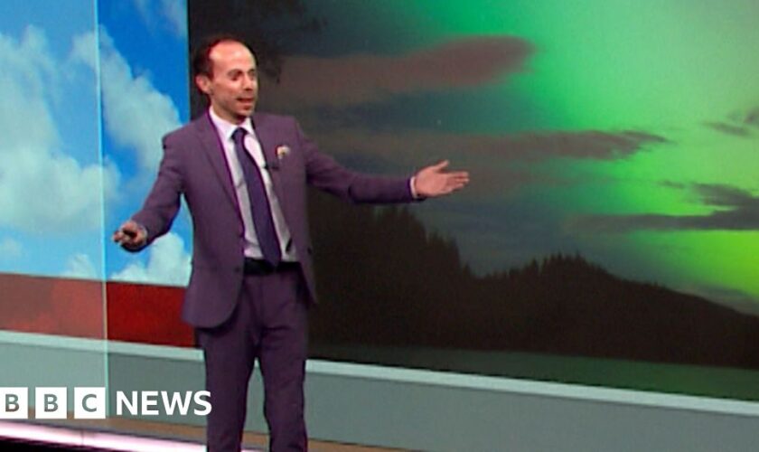 BBC weather presenter bursts into song live on air