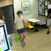 CCTV shows Khalife changing clothes in McDonald's