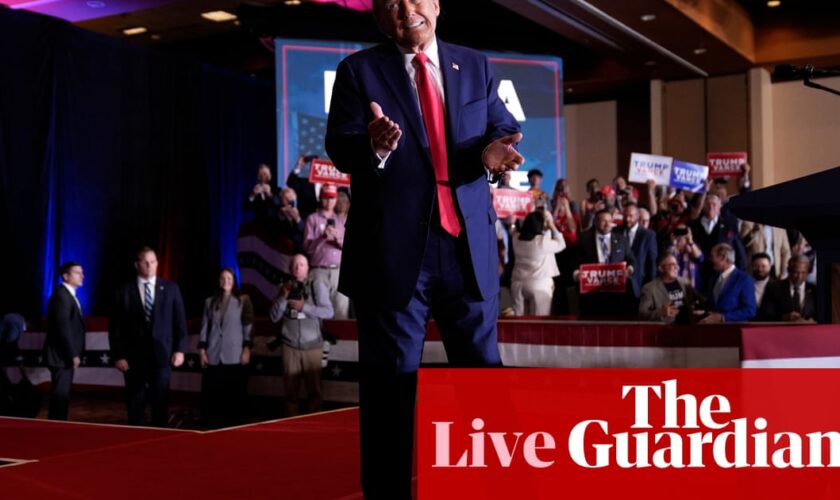 Donald Trump urges Christian voters to participate in 2024 election – US politics live