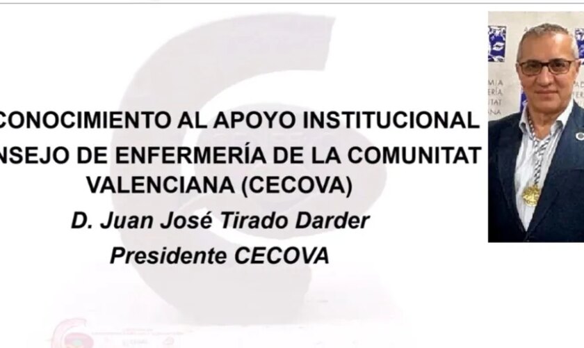 El CECOVA recibe el Reconocimiento al Apoyo Institucional 2024 de la Cátedra de Enfermería Familiar y Comunitaria de la Universidad de Alicante