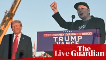 Elon Musk’s $75m puts him among largest Republican donors – US politics live